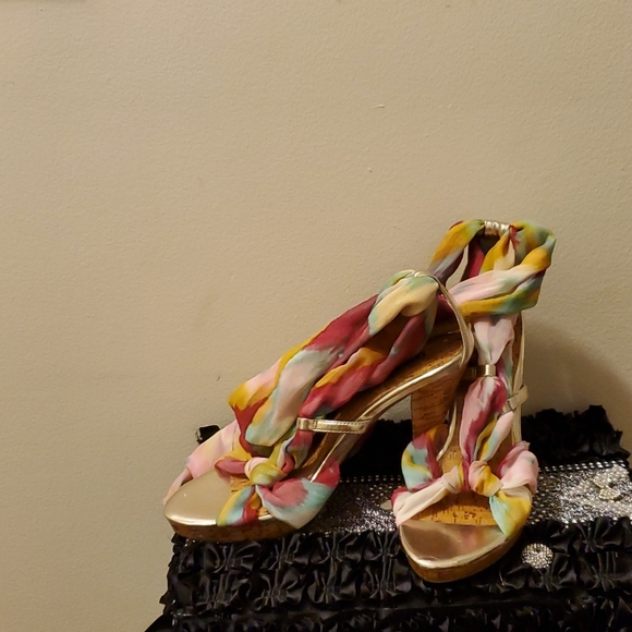 Bakers Scarf Lace Up Heel Sandal - Picture 3 of 15